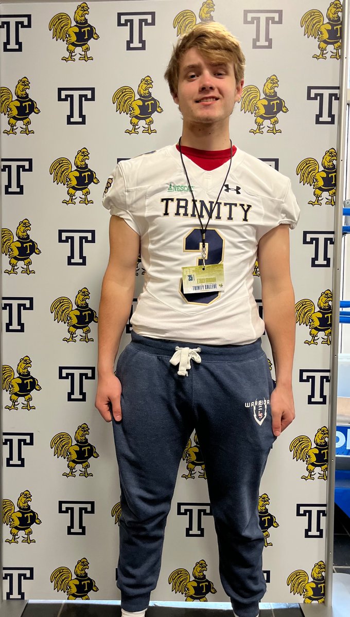 Thank you so much <a href="/CoachDevanney/">Jeff Devanney</a> , <a href="/coachmelnitsky/">Mark Melnitsky</a> and Coach Klier for showing me Trinity College Football!