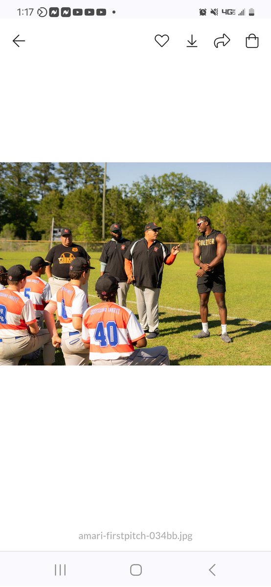 PatrickDfig's tweet photo. My man @AmariGainer it was awesome to have you come through. I appreciate you speaking to the team and bringing @JaredVerse1 and @trey_uno1. Amari, my greatest memory was coaching you in Cooperstown and you hitting that bomb walkoff.  I'm proud of the man you are. God's got you. https://t.co/H90TMQP95Q