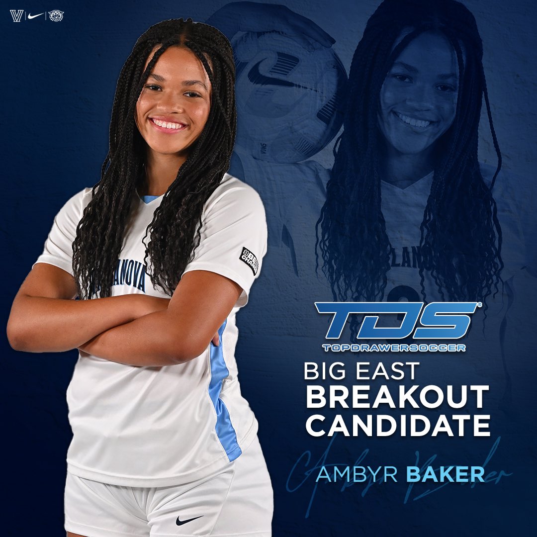 ok with that @TopDrawerSoccer recognition 👀 @ambyrbaker’s return to the field has slated her as a BIG EAST breakout candidate by TDS!