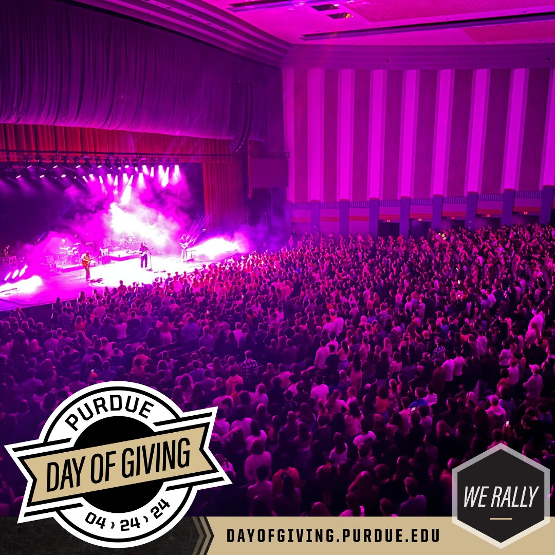 There's only a few hours left of #PurdueDayofGiving! Thank you to everyone who has supported Convos so far 💛 🖤 Your invaluable contributions help ensure that our community continues to experience the transformative power of the arts.

Make a gift 👉 bit.ly/4dcuGIj