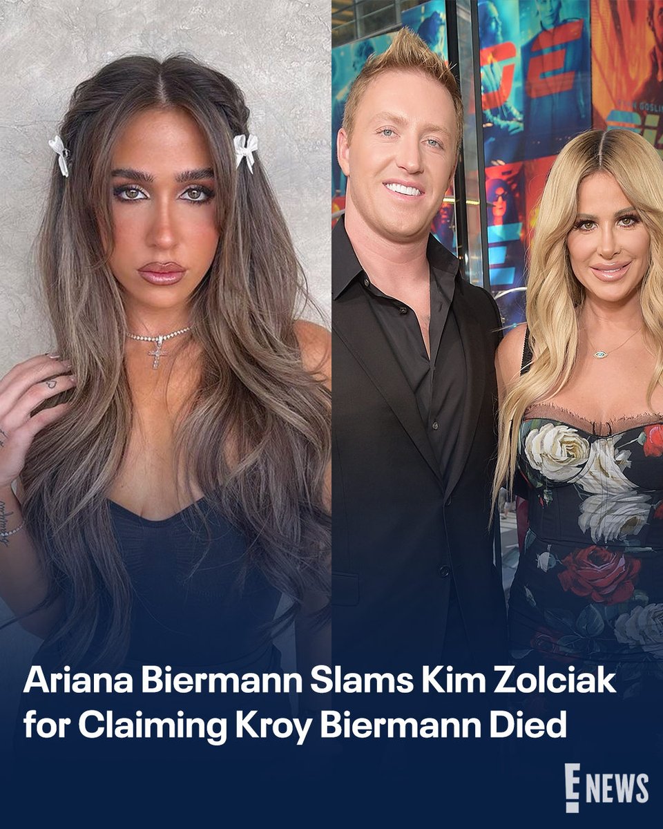 🔗: enews.visitlink.me/N3TKnY Ariana Biermann did not have a peachy reaction to mom Kim Zolciak's recent post about estranged husband Kroy Biermann. (📷: Instagram/Getty)