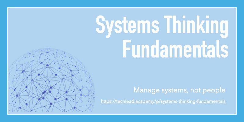 Grace Hopper once said, 'Manage things and lead people.' Great leaders know how to manage the system and use systems thinking to do so. Learn more about 'Systems Thinking Fundamentals' in the context of IT with this course techlead.academy/p/systems-thin…