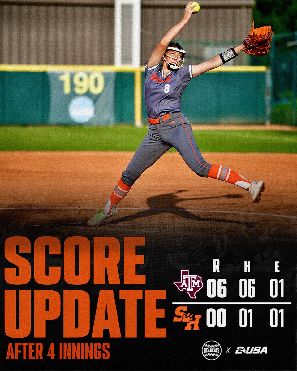 Kats trail after 4. #EatEmUpKats 🔗 linktr.ee/SamHoustonSB