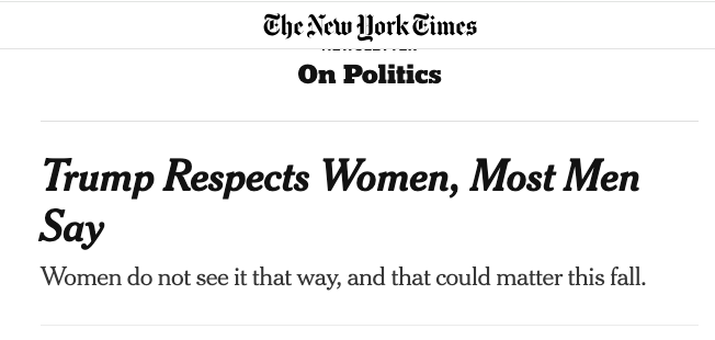 The New York Times is not well.