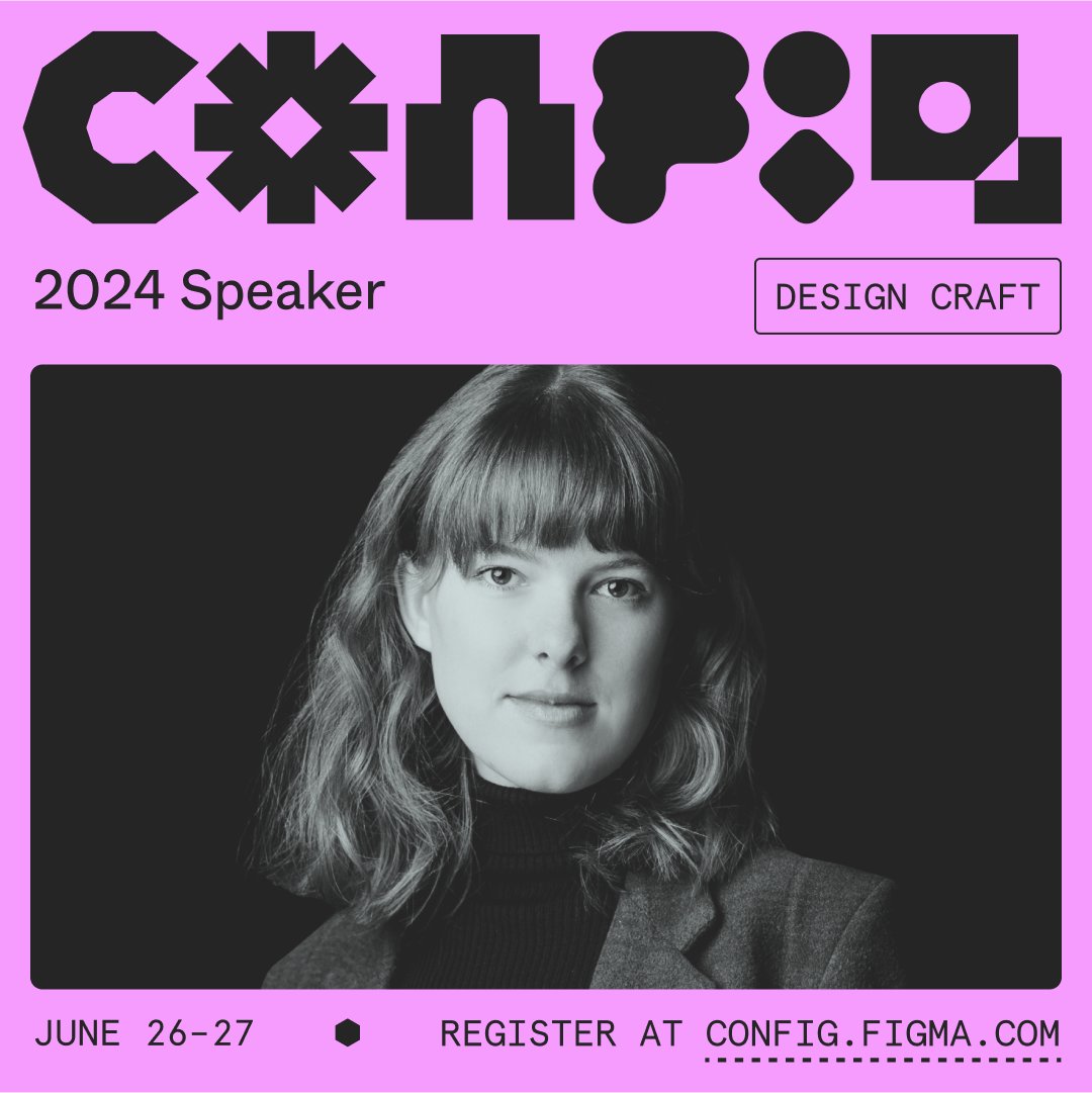 Nuts. In June, I’ll be speaking at #Config2024 with my wildly brilliant and inspiring colleague, Taamrat Amaize. Big thank you to @figma and @wearecollins for this opportunity.