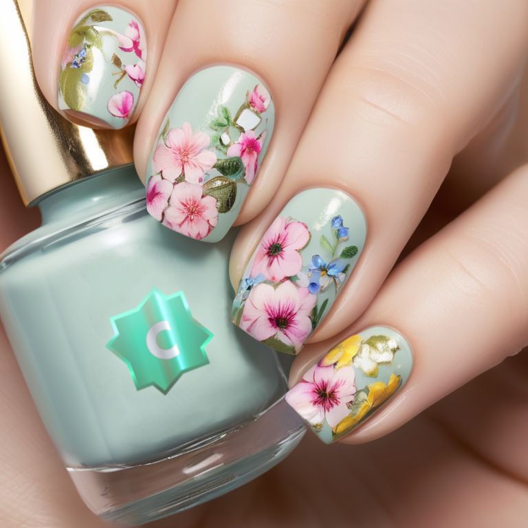 Nail design. Many flowers 🌸💅
#nails #nailart #naildesign #nailsaddict #nailartist #nailie #nail #manicure #nailinspiration #fashion #beauty #Belleza #girls #girly