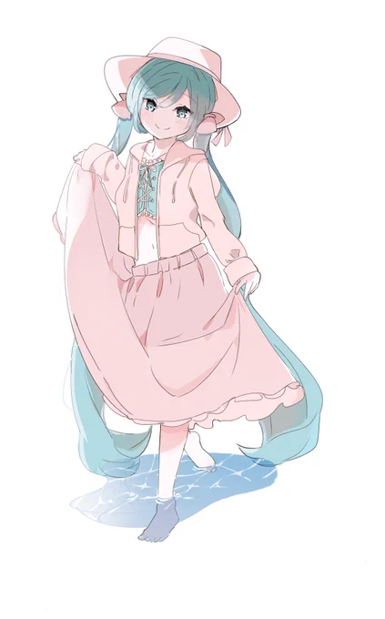 水着ミクさん おきゃわだね 