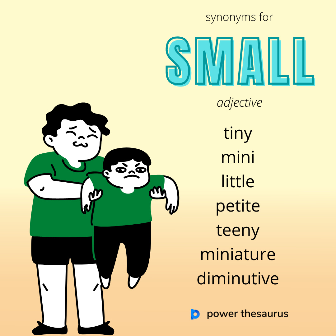 thsr.us/small A small person, thing, or amount of something is not large in physical size. E.g. 'She is small for her age.' #synonym #thesaurus #learnenglish #ielts