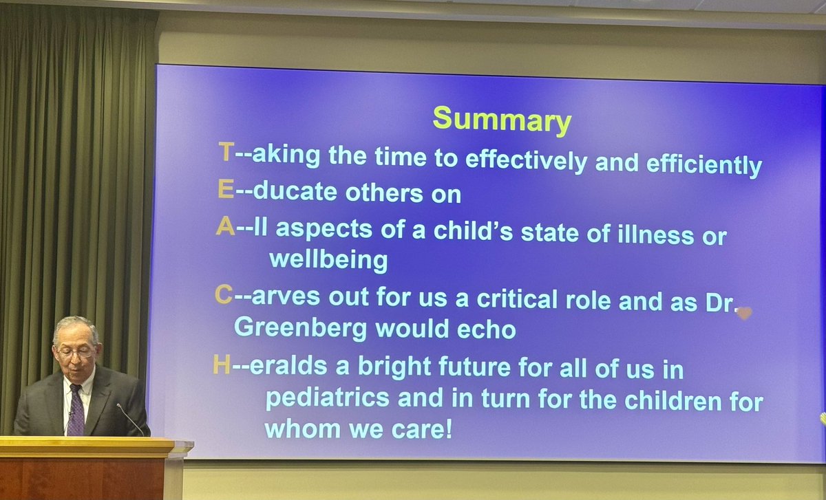 Amazing talk by Dr First on “Medical Education in an Era of High Value Care: Can the “Patient” Be Saved?” #REIWeek2024 @ChildrensNatl @lewis_first @uvmvermont #MedEd #Pediatrics