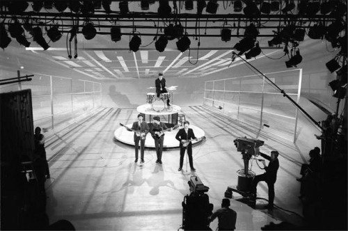 The Beatles on Ed Sullivan Show, 1964. Photo by Ken Regan