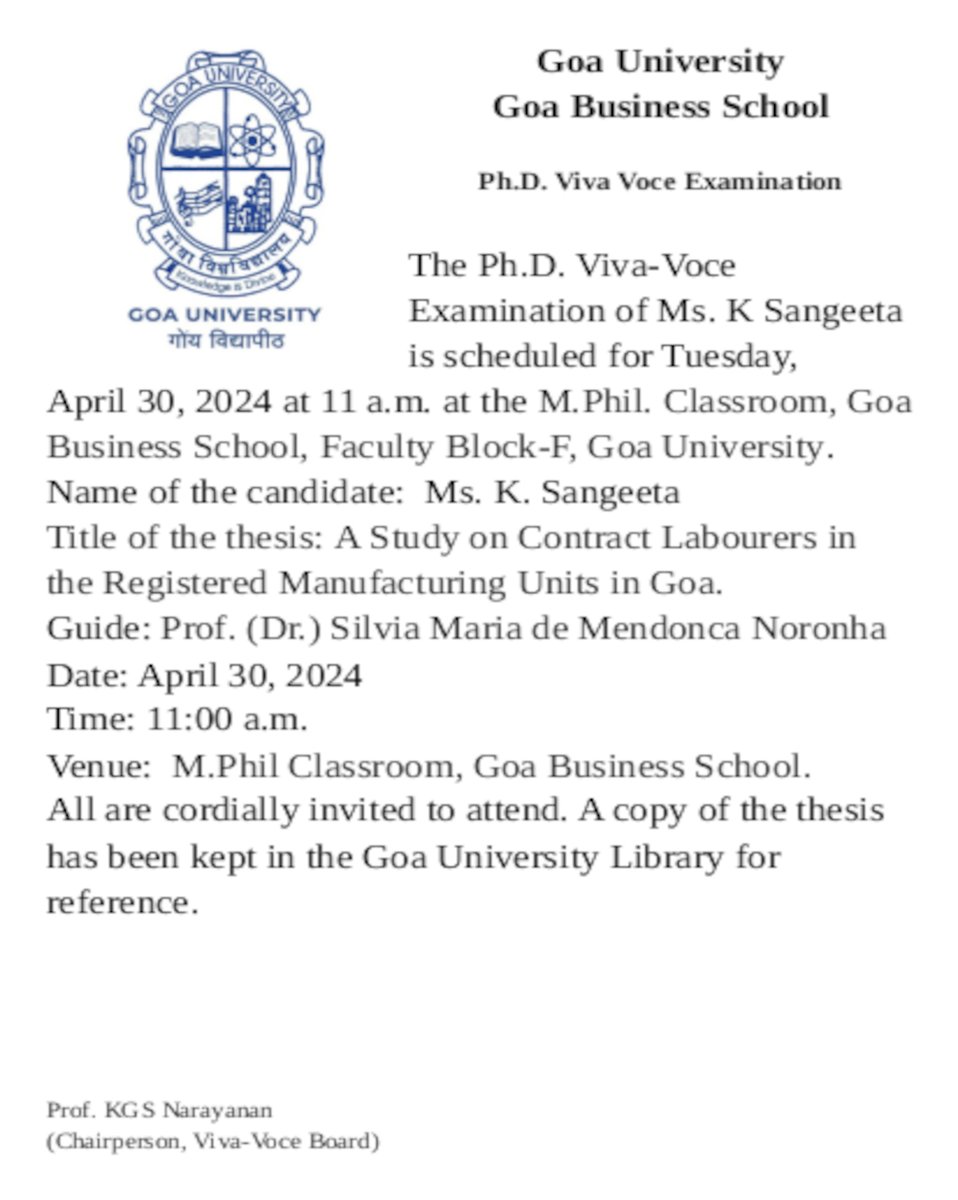Goa University (@GoaUniversity) on Twitter photo 2024-04-25 01:06:26