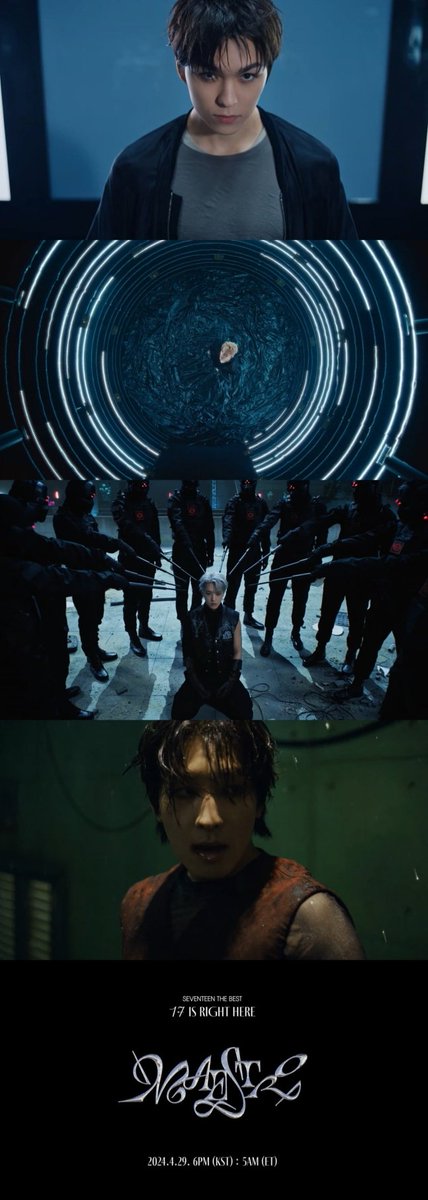 .@pledis_17 has released a teaser for 'MAESTRO,' the lead track from their upcoming album. In the clip, #SEVENTEEN raises a question about the replacement of human creativity with artificial intelligence. Interestingly, a portion of the video was actually created by computers.