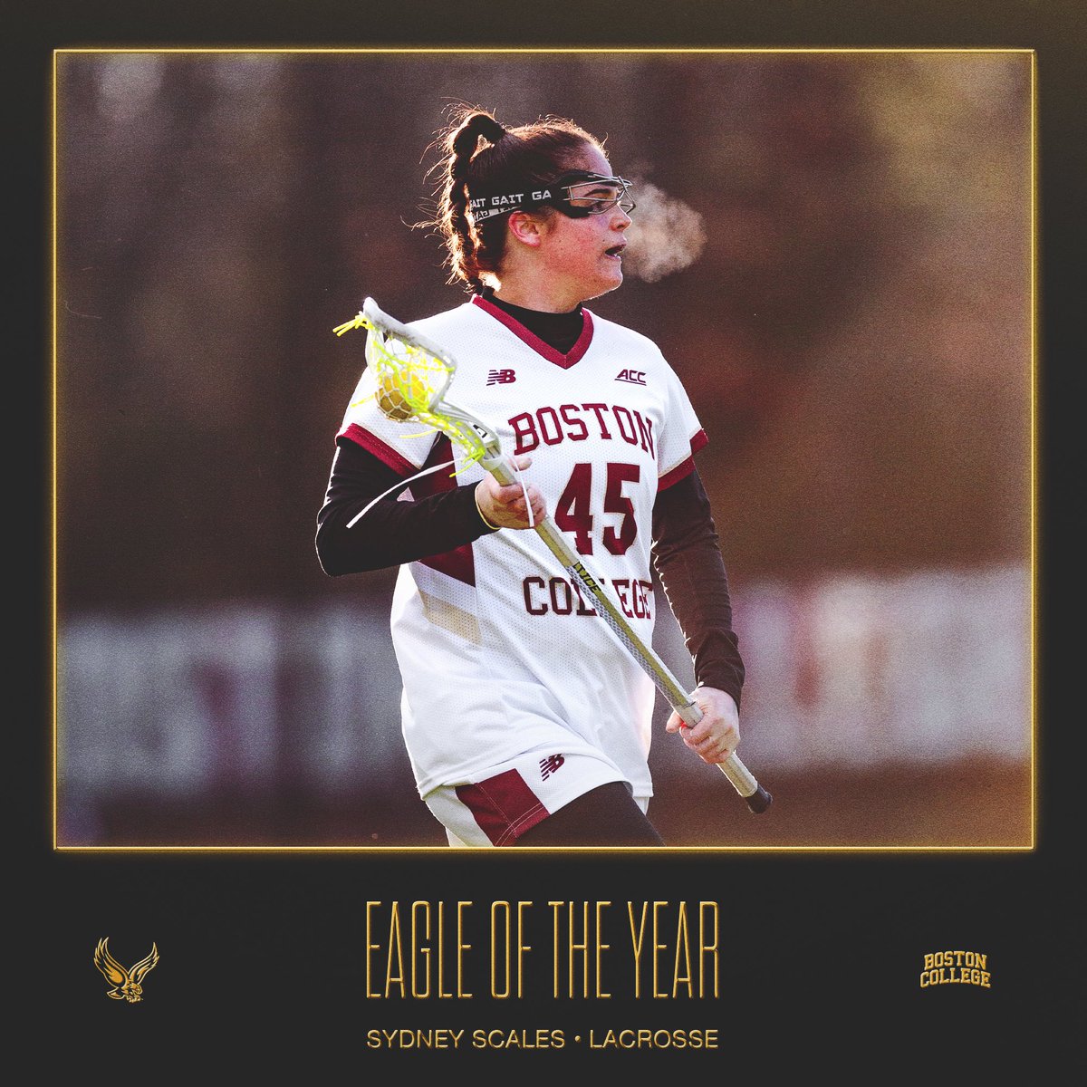 BCEagles's tweet photo. The 2024 Women’s Eagle of the Year is…

Sydney Scales of @BCwlax 🏆 https://t.co/WJQwTc00bv