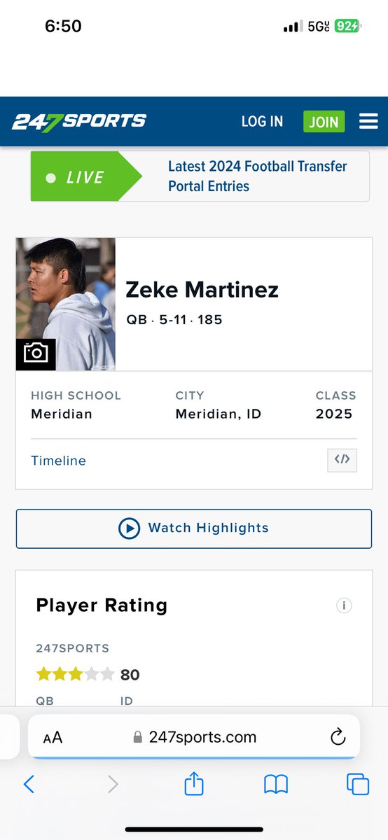 So blessed to be ranked a 3 ⭐️ on @247Sports #1 QB in Idaho‼️ @BrandonHuffman @PetersonSports @RSilverfield @reggiehoward @CoachS_Cooper @2mattmiller @CoachJMont @kyleyoung_BSU @HankinsJordon @CoachWoody82 @GregBiggins @BNM8k @coachvaa @gnduff @CoachKolney @Drew_Cronic