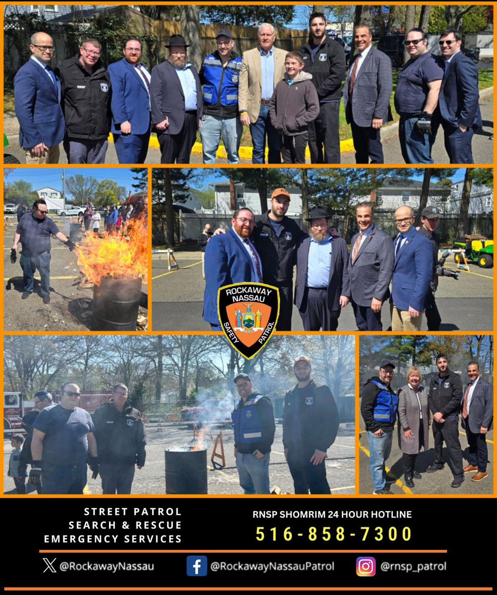 Thanks to #WFD, @FDNY, #IFD, #LCFD, #WHFD #NCPD4th&5thPctAuxiliaries, @NYPDCommAffairs, @NYPDQueensSouth, @NYPD101Pct, @NassauExec, @LawrenceVillage, @HempsteadTown Sanitation, @NYCSanitation, @JCCofRP, & @AchiezerFR_5T for working together to safely bring in #Passover2024.