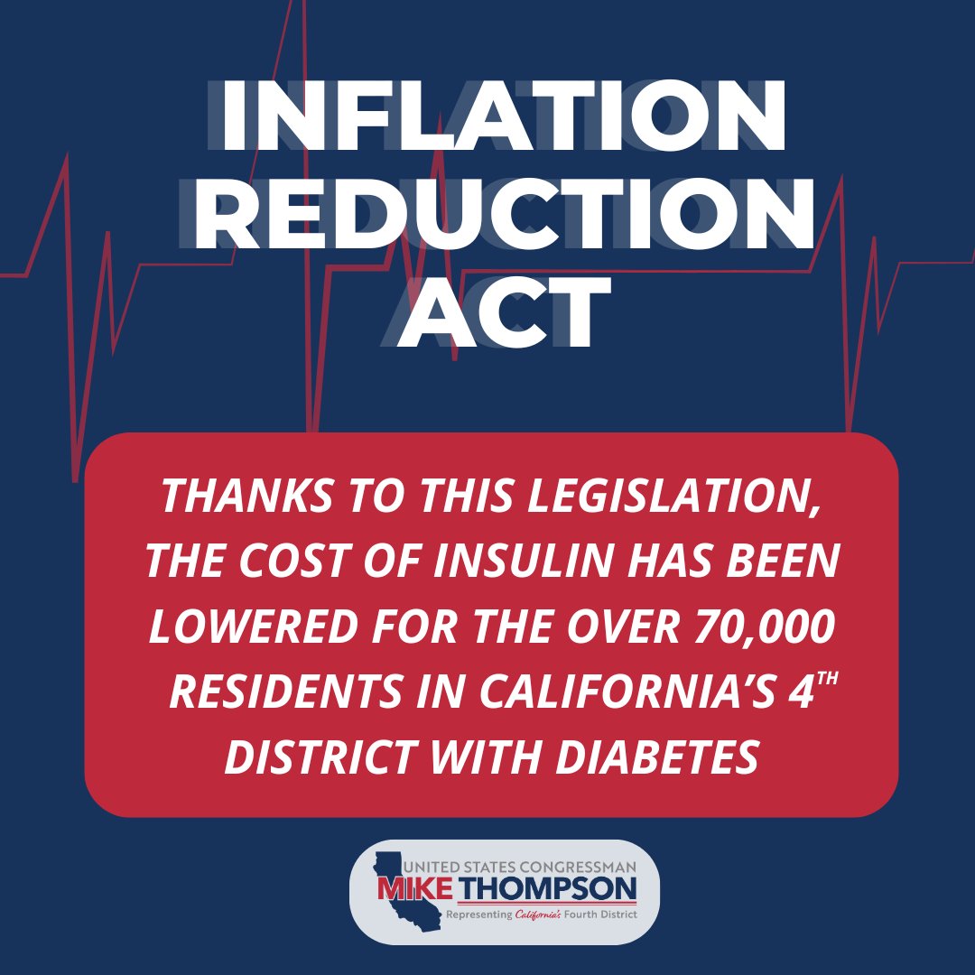 For too long, life-saving medication has been priced out of reach for those who need it. Proud to have supported the Inflation Reduction Act, which has lowered insulin costs for the over 70,000 residents living with diabetes in the 4th district.