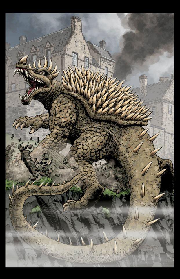 Happy Birthday to #Anguirus! This was another old @IDWPublishing cover, but I forgot what #Godzilla #comics series, it’s from! #art #illustration #zornowmustbedestroyed