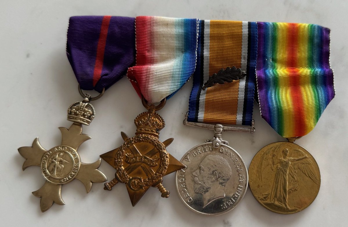 Our grandfather's medals from WW1. He fought at the battle of the Somme.