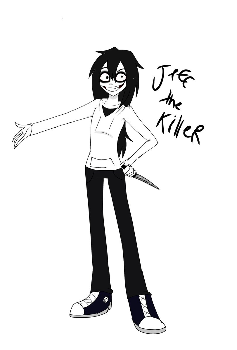 I drew Jeff the killer in this style #jeffthekiller #creepypasta