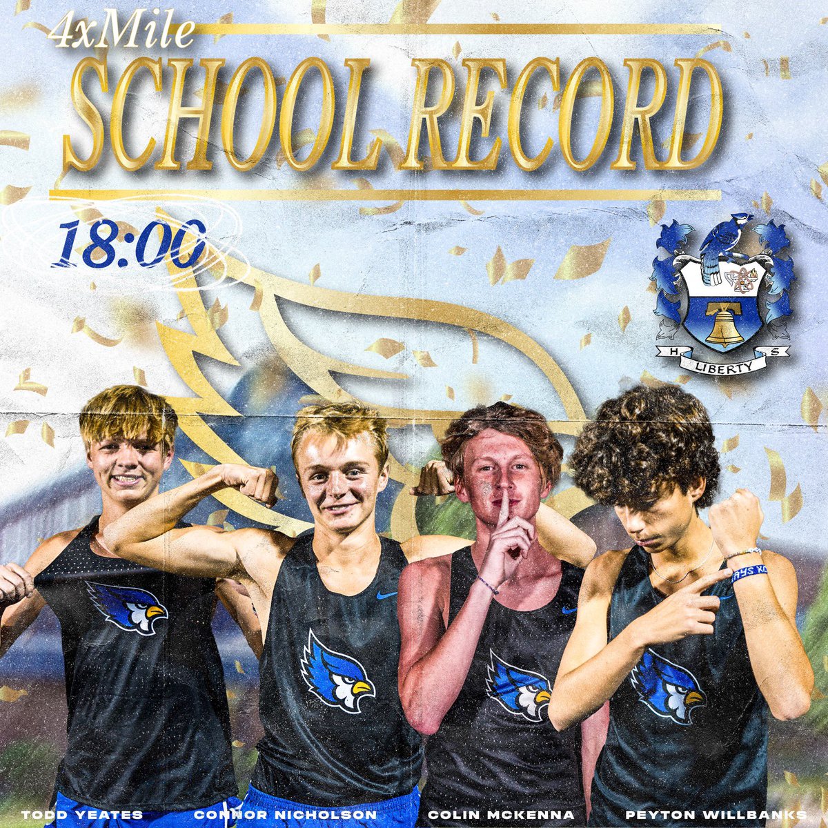 JaysXC's tweet photo. 🚨SCHOOL RECORD🚨 https://t.co/Dg9UgYUahO
