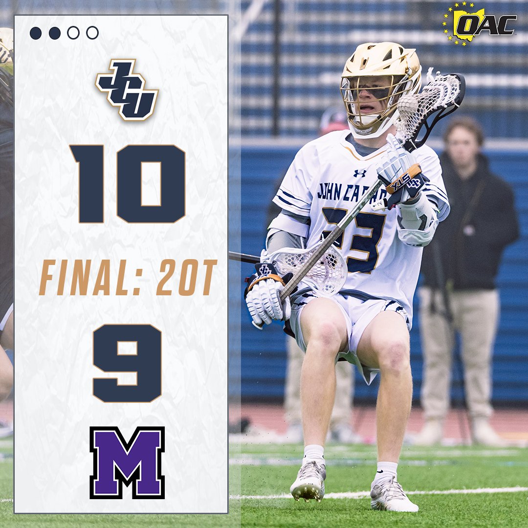MLAX: Blue Streaks survive scare at Mount Union to win in double overtime 🥍 @JCUmlax