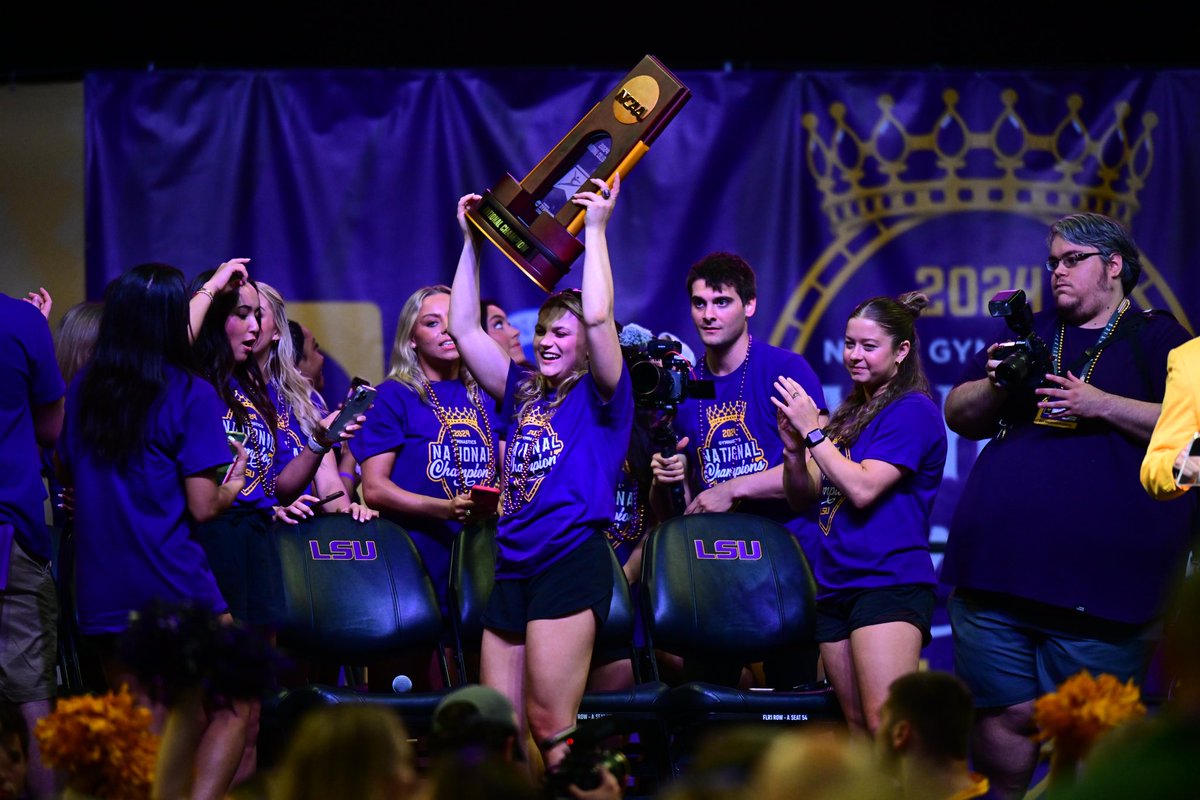 LSUgym's tweet photo. The PMAC is Home of the National Champions https://t.co/StC5CgYlaE