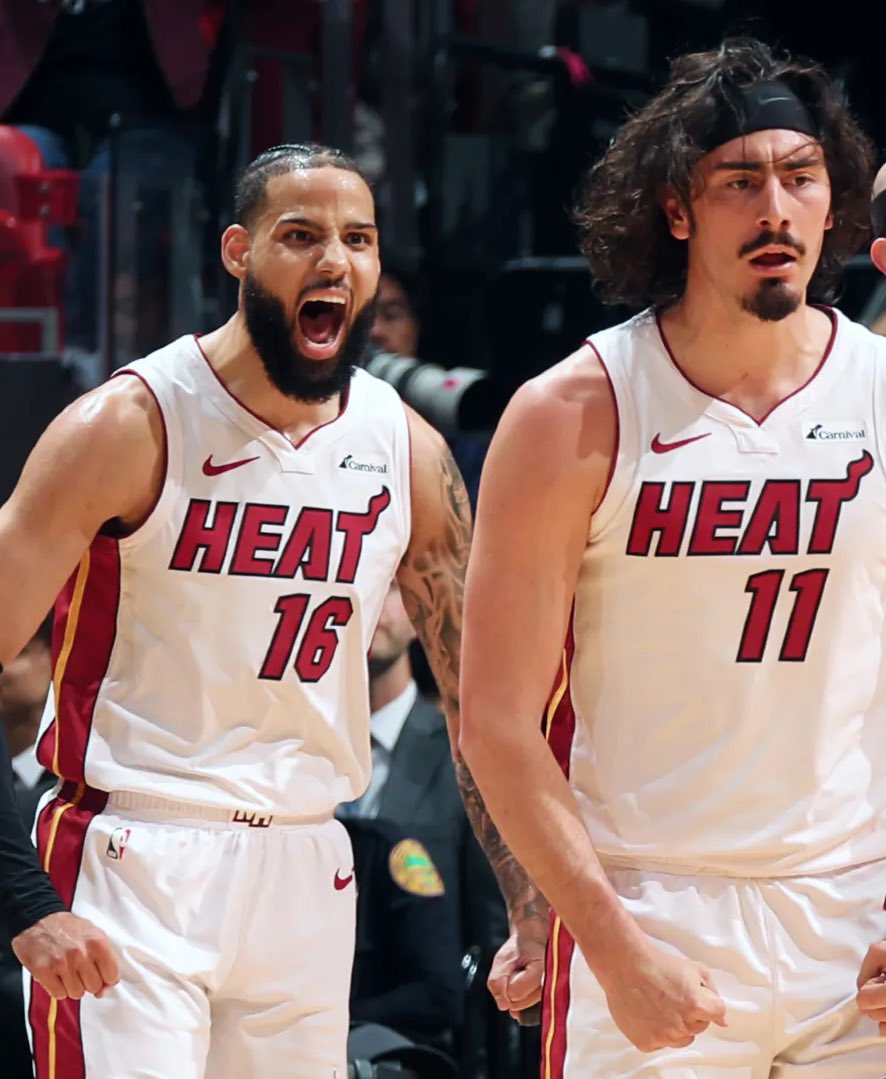 The Miami Heat have a new franchise record for threes made in a playoff game. 🔥🔥🔥 (h/t @WillManso)