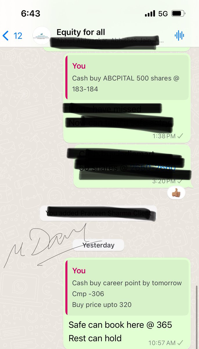 Two calls give more than 20% and still not out in our premium group 
#Abcapital
#Careerpoint
#Chart_sab_kuch_bolta_hai™️