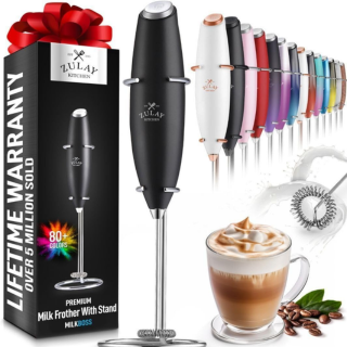 Elevate your coffee game with the Zulay Kitchen Milk Frother! ☕️ #ZulayKitchen #MilkFrother #FoamMaker #Lattes #Coffee #Cappuccino #Frappe #Matcha #HotChocolate #CoffeeCreamer get now amzn.to/4baEGzP