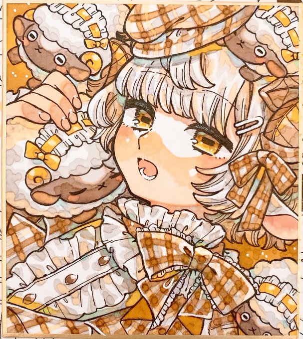 「plaid bow」 illustration images(Latest｜RT&Fav:50)