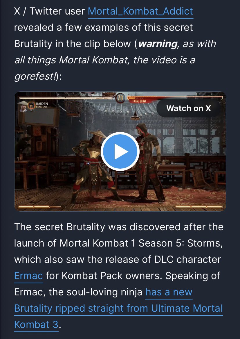 I got a shoutout from IGN…that’s a 1st! #MortalKombat 🐉