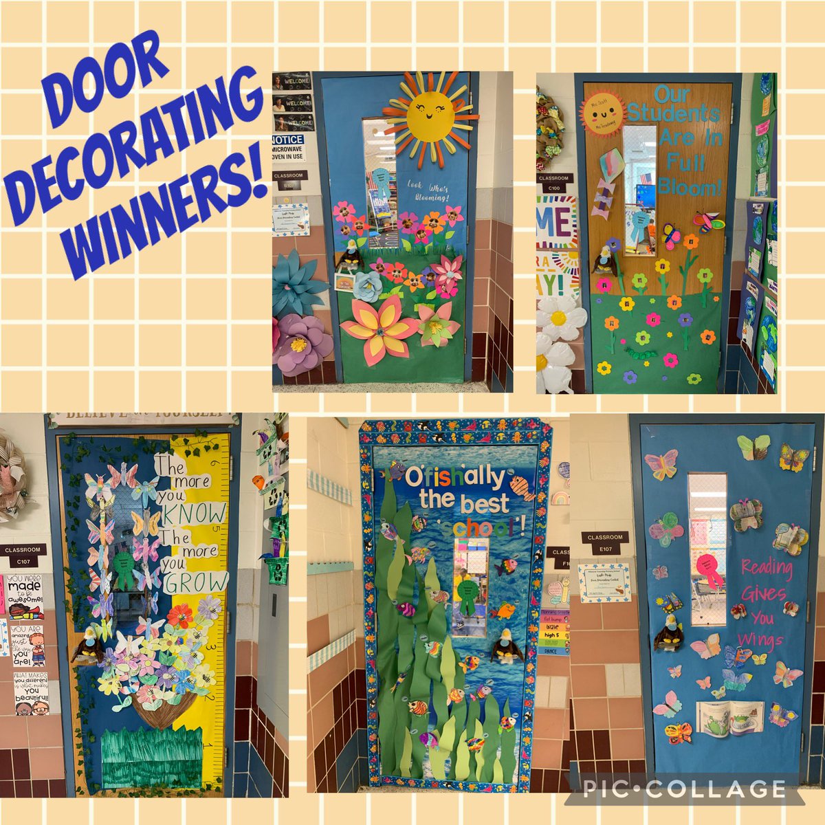 MTPS SPIRIT CLUB held a door decorating contest!  The hallways looked awesome!
