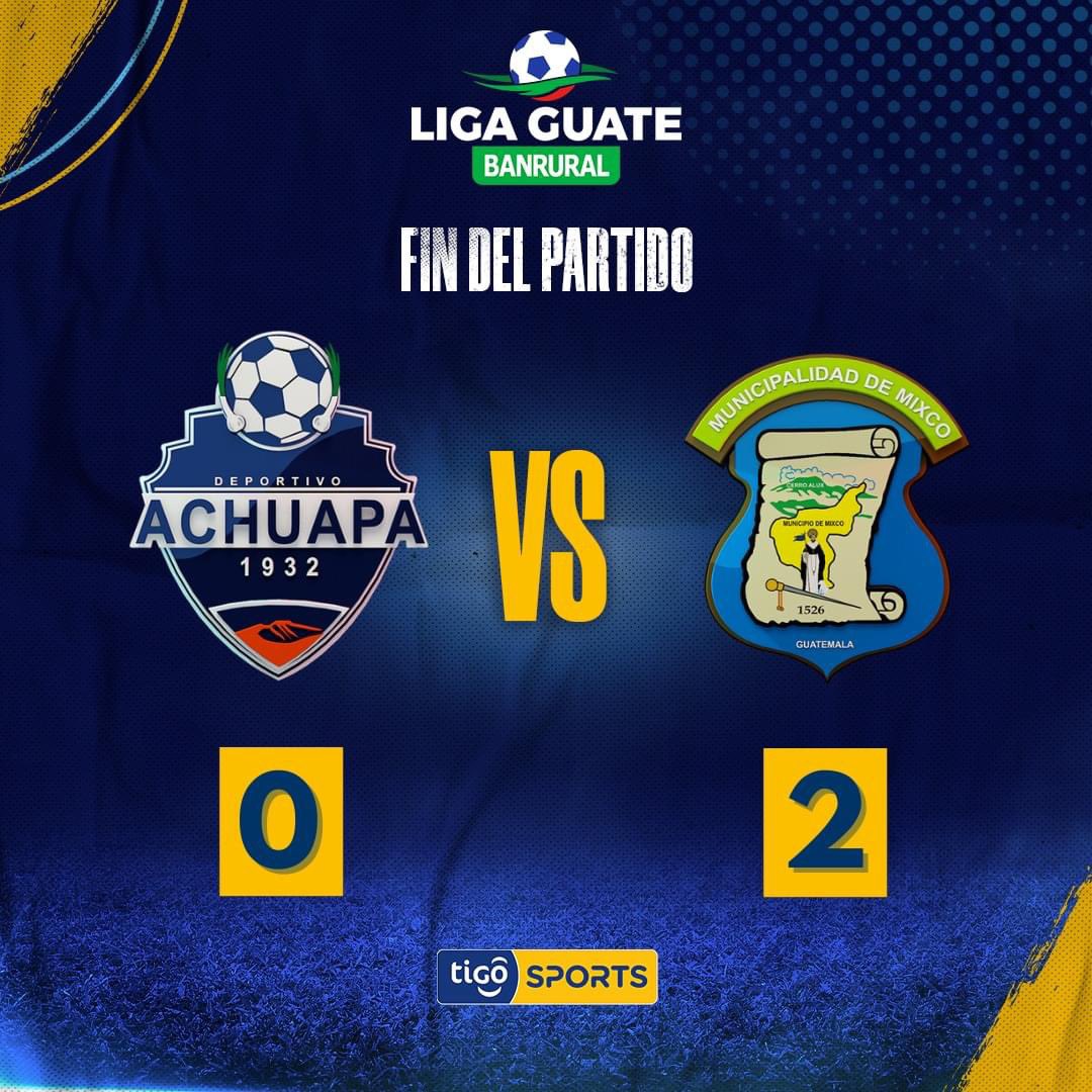 Deportivo Mixco toma la ventaja en los cuartos de final de ida, en condición de visita con una victoria soberbia 0-2 ante Achuapa. Los chicharroneros 🐷 encaminan su pase a las semifinales 💪 #AOtroNivel