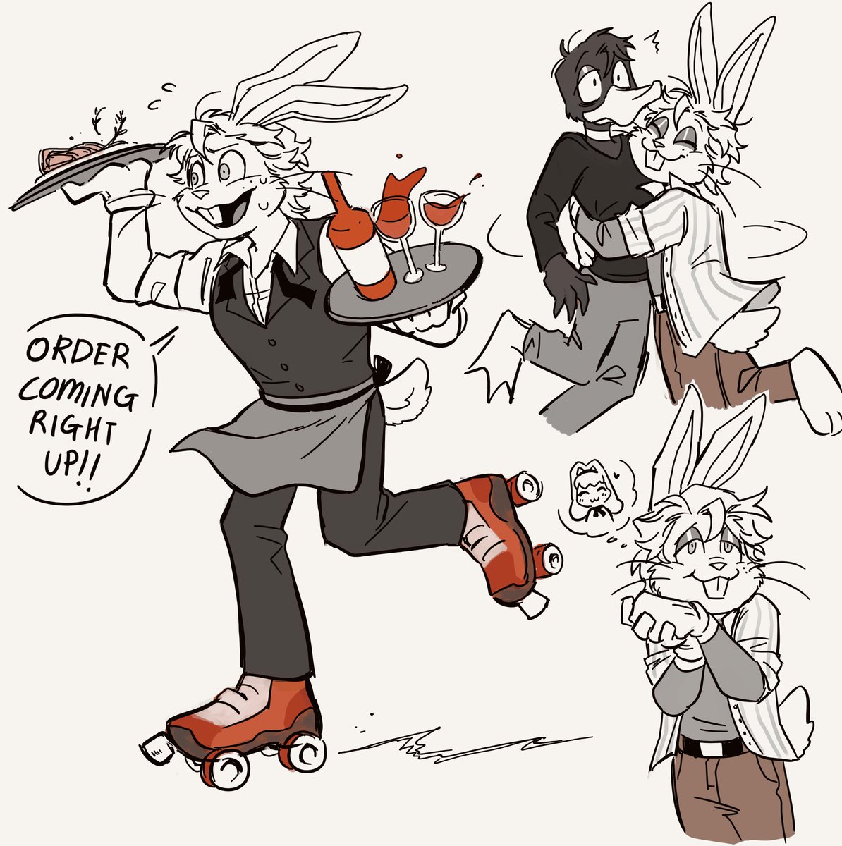 l0afgh0st's tweet photo. them but looney tunes bc why not :D 
(im losing my mind)
#deadplate #DeadPlateFanart https://t.co/l9ipzOSJNn