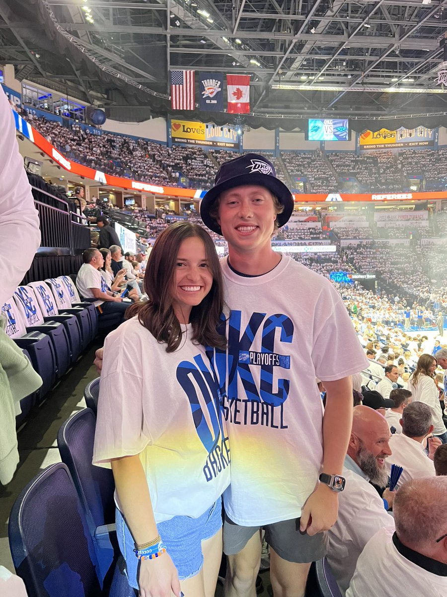 okcthunder's tweet photo. One of our Thunder UP In The Park ticket winners in the building! 🥳 https://t.co/vqlzEMoFpo