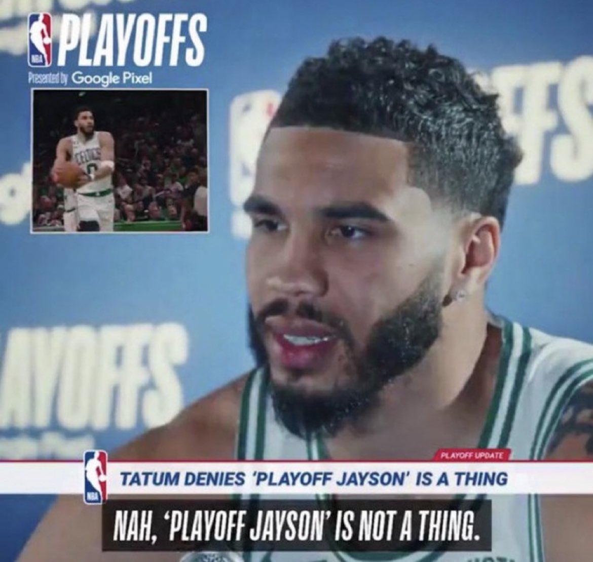 ZachLangleyNBA's tweet photo. We know Jayson… we know… https://t.co/Xrtw5CaU8B