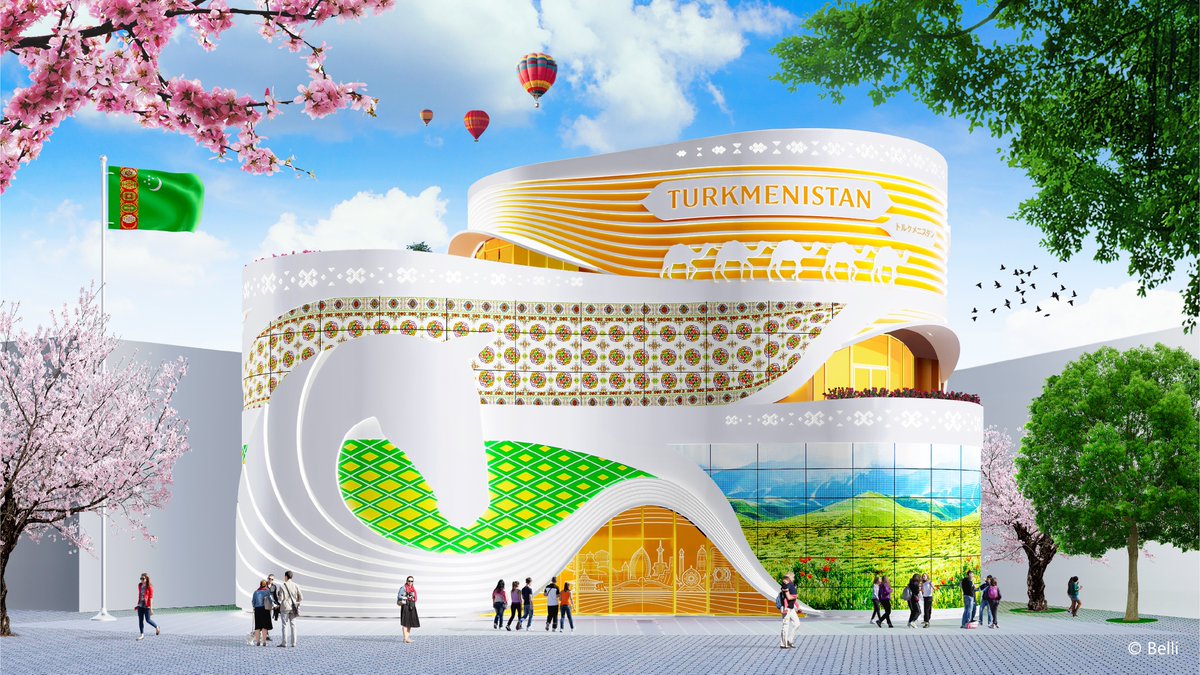 トルクメニスタン パビリオンのテーマは「より良い明日を作り出す