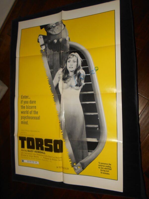 Torso Suzy Kendall Horror Original Folded One Sheet Poster ebay.com/itm/Torso-Suzy… #ad