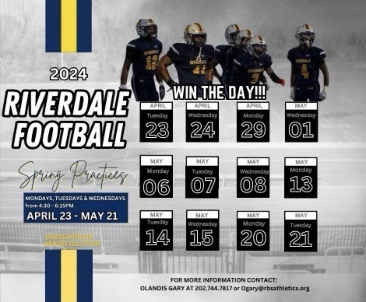 Spring practice dates coaches come check me and my guys out I PROMISE you won’t regret it coachable guys in every position unit! HC @OlandisCGary