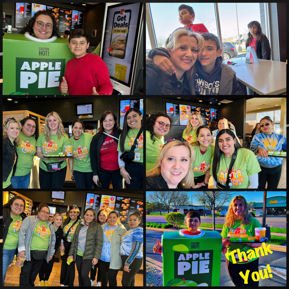 letty5gutierrez's tweet photo. Mcteacher night was a success!! Lincoln School’s PTO is sweeter than apple pie 🍏loved spending time with our community #ASD4all nuestro evento en McDonalds fue un éxito, me encantó pasar tiempo con la comunidad de Lincoln. Somos más dulce que el pie 🥧 #somosASD4all https://t.co/8AcQ9H4hF9