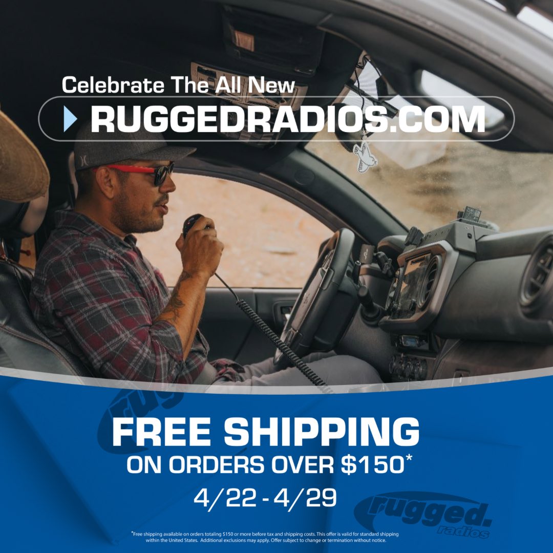 💥New Website has launched! Check out the all new ruggedradios.com and give us feedback on what you think of the website. 
Plus shipping is on us for orders over $150! #ruggedradios #new #website
