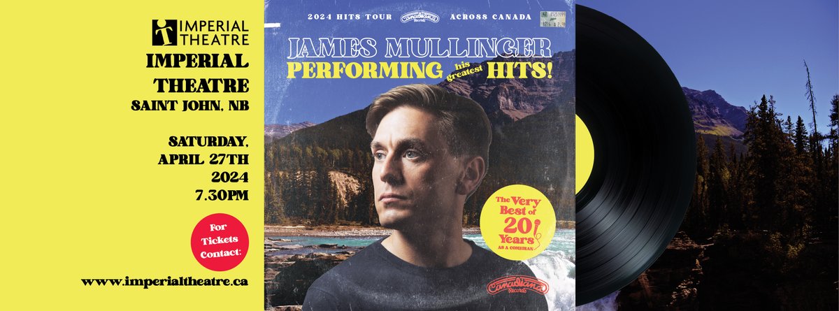 jamesmullinger's tweet photo. This Saturday! Saint John, New Brunswick! @ImperialTheatre. Last few tickets here: https://t.co/d0AV4W518L
#SaintJohn #NewBruunswick #JamesMullinger @DestinationCAN @DestinationNB @ArtsCultureNB @VisitSaintJohn https://t.co/eWfnWmIFh8