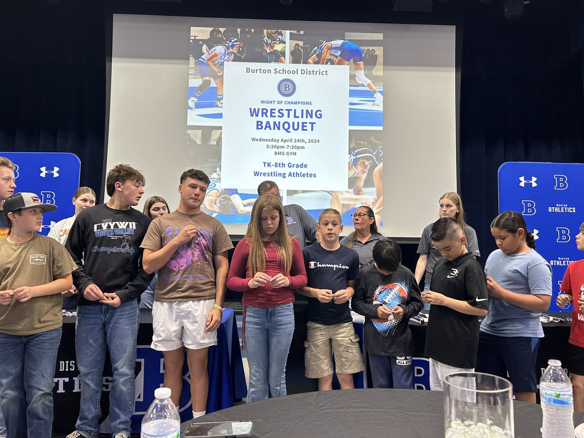 Great evening honoring students from the Burton Wrestling program! #BurtonExperience