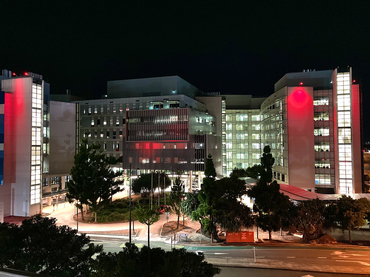 Yesterday, our Gold Coast Health Veterans Employee Network held an ANZAC Day commemorative service to honour those who have served our nation. Tonight, Gold Coast University Hospital will illuminate in red to pay our respects. #LestweForget #GoldCoast #AlwaysCare #ANZACDAY