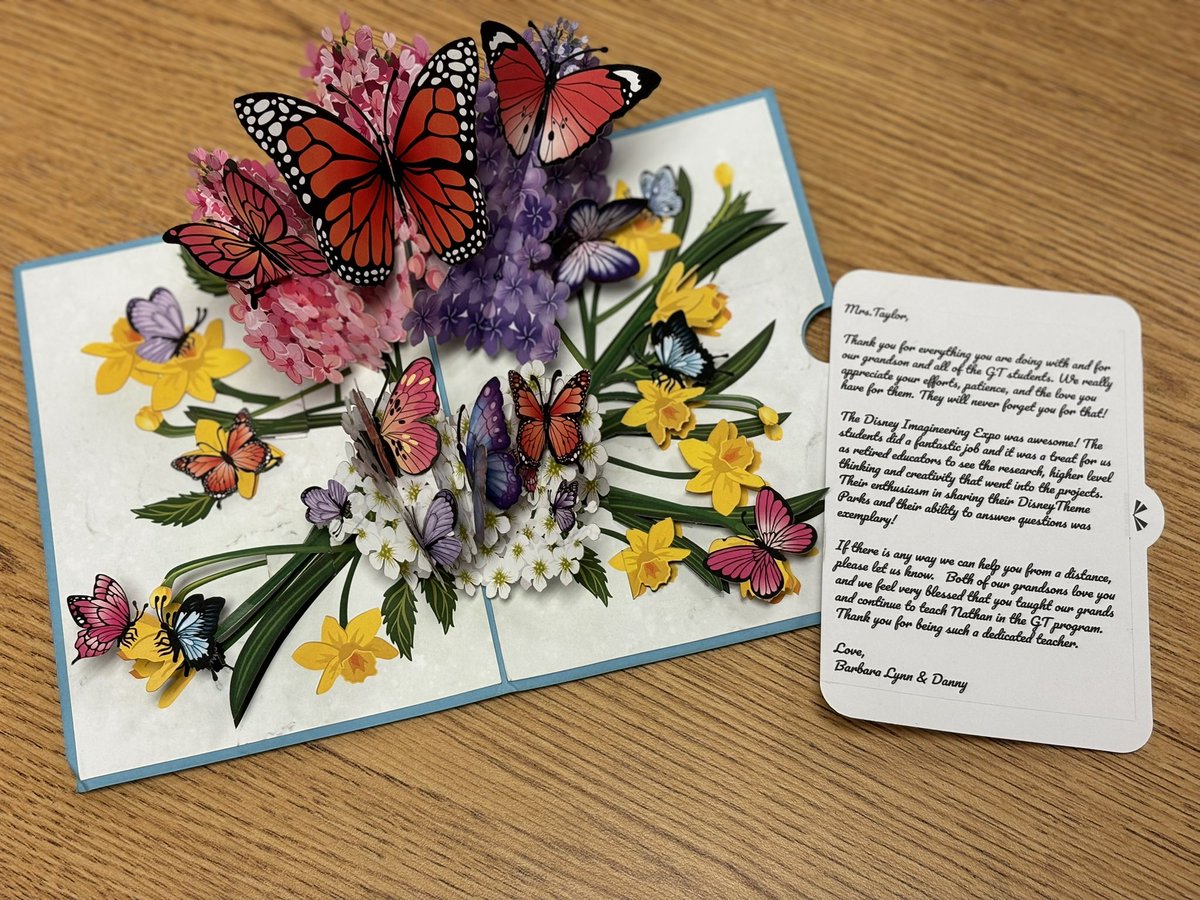 mrstaylor_fce's tweet image. I received the sweetest card in the mail from a grandparent that attended the GT Expo last week. I also love that she wrote a letter to all the GT students as well. ❤️ @HumbleISD_FCE #FCExtend