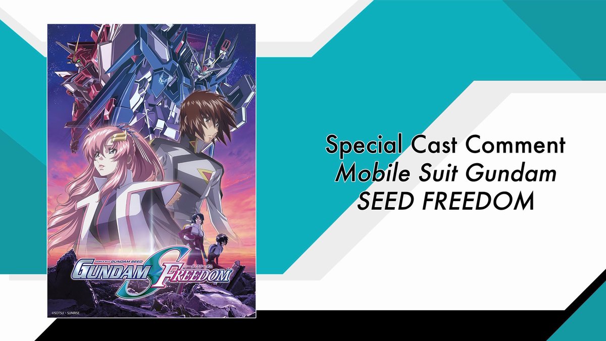 Check out this special Mobile Suit Gundam SEED FREEDOM cast video on our YouTube channel! 💻 youtube.com/watch?v=r5e_YG… Get your tickets today! fathomevents.com/events/mobile-… #Gundam #SEEDFREEDOM