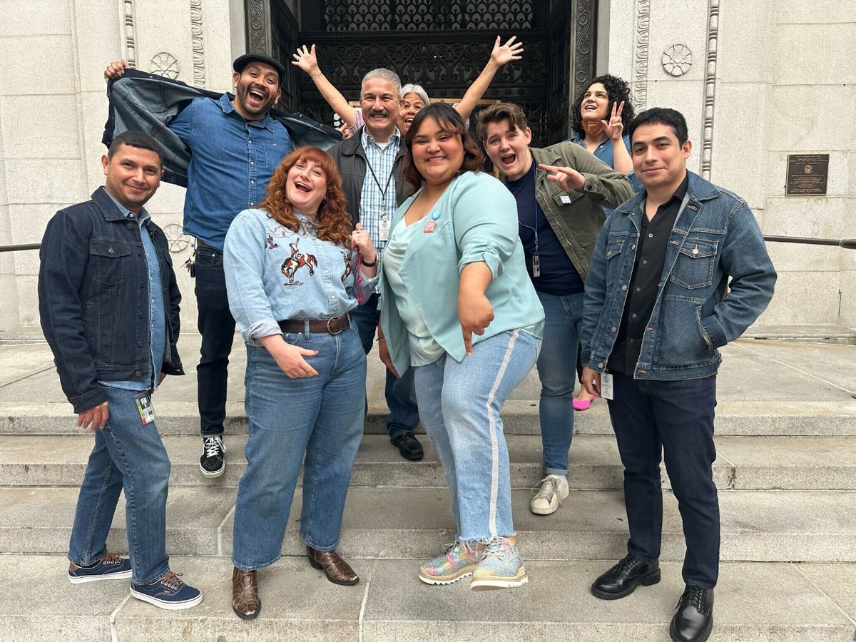 cd1losangeles's tweet photo. Every year, Denim Day reminds us all of the need for a commitment to repairing and preventing harm in our communities. #TeamCD1 dressed in our best denim to stand in solidarity with survivors and raise awareness about violence prevention efforts in Los Angeles and beyond. https://t.co/QWCj1J3Zw1