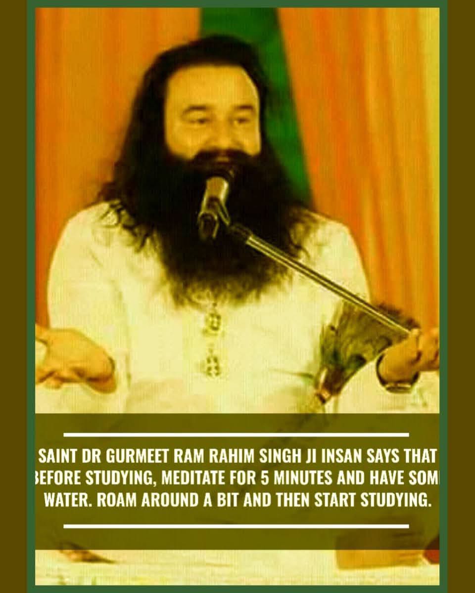 The study done in the morning is the best, there is no competition. Studying in the morning helps a person's mind quickly, because science has also accepted this. It is best to study by waking up at 4 am or for larger classes, 3 am. #BestStudyTips given by Saint Dr MSG