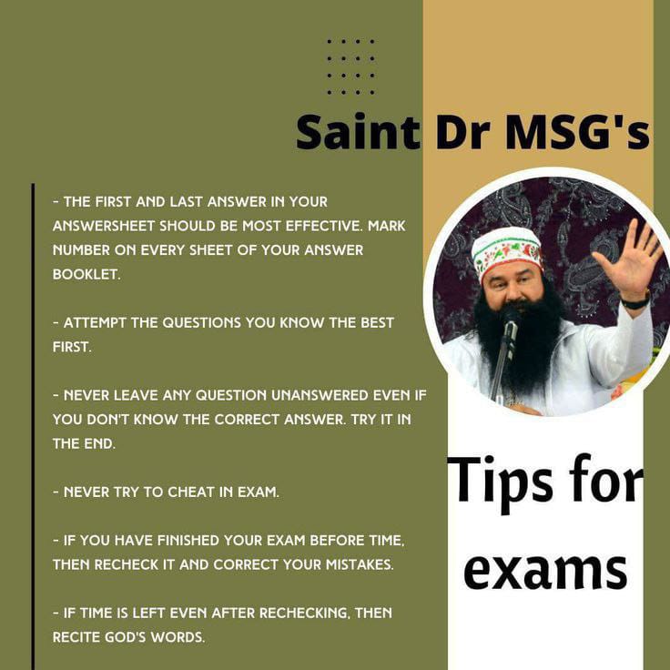 To make students' dream of achieving high grades easier, Saint Dr. MSG shares #BestStudyTips and tricks. By following them, thousands of students are able to maintain focus, improve memory power, and achieve their life goals.