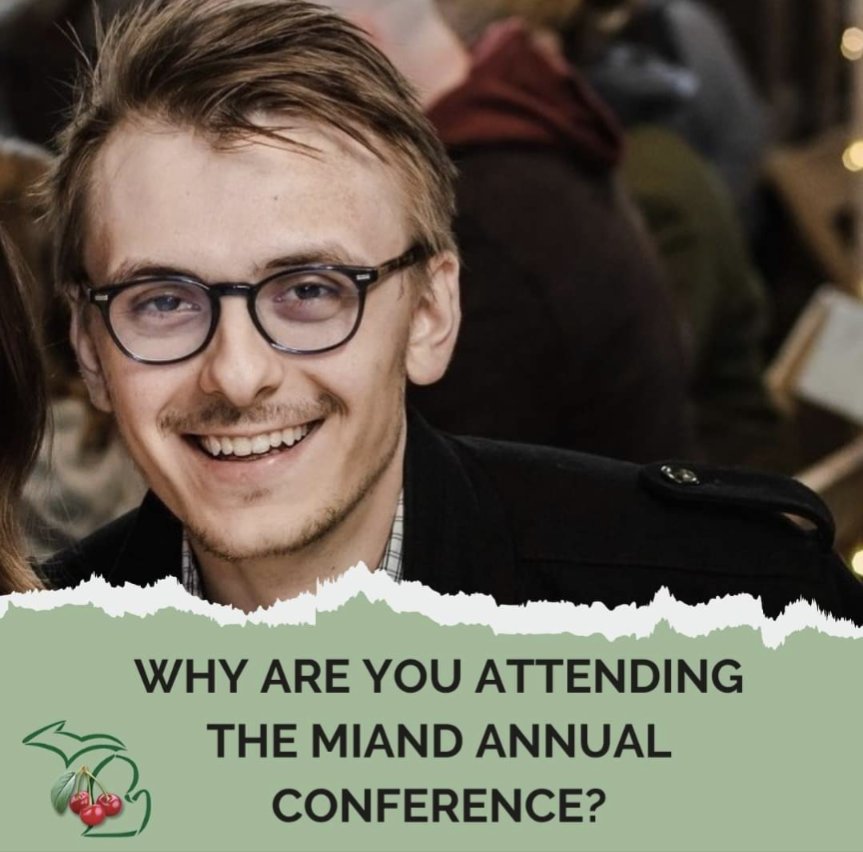 join us virtually 💻
Register at👉️ bit.ly/MiANDConference

'I always look forward to the posters presentations at the MiAND annual conference. The research is interesting and it’s a great way to support future RDs!'-Connor Bailey

#MiAND #EatRightMich #Dietitian